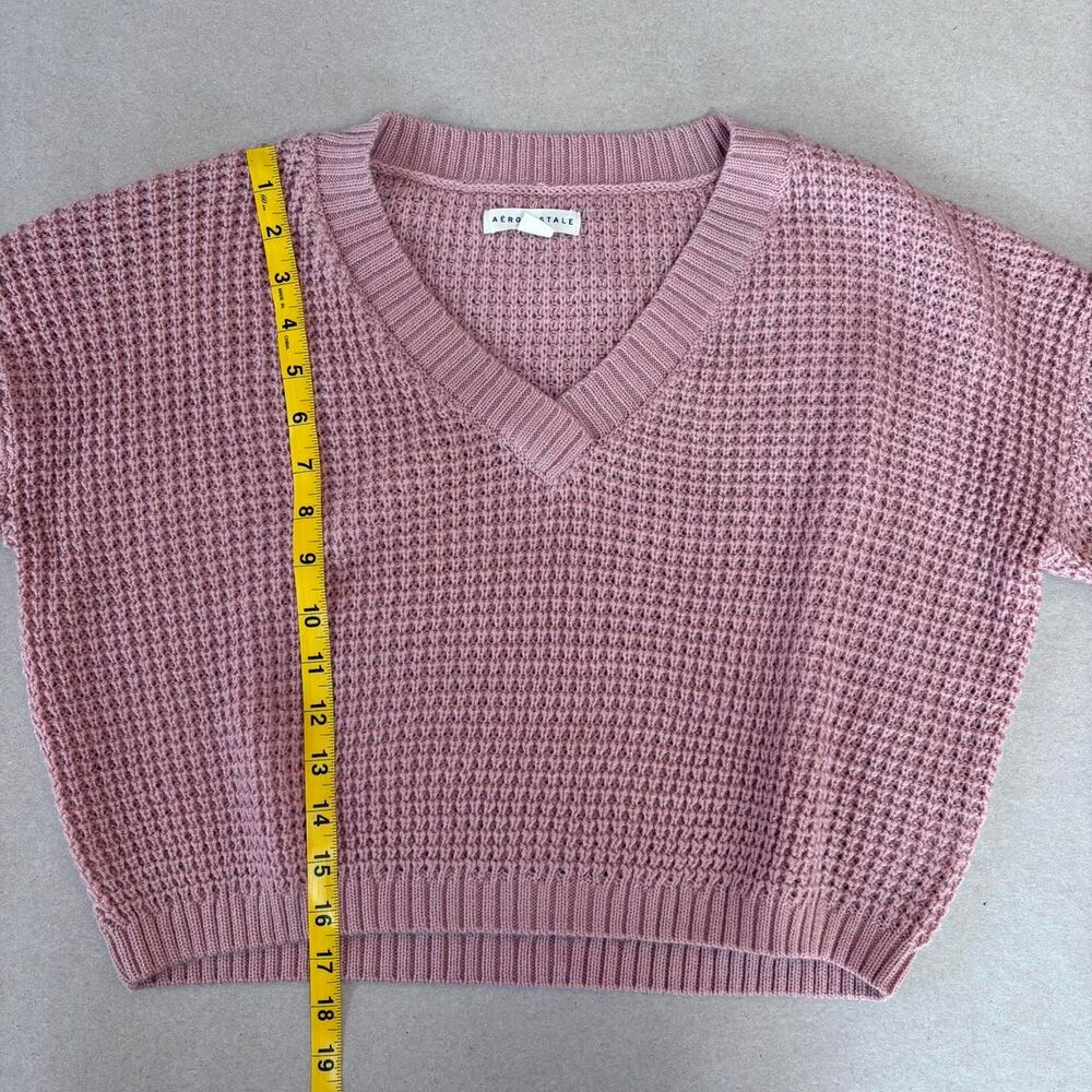Aeropostale Women's Knit V-Neck Jumper/Sweater